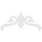 Ekena Millwork Pitch Florence Architectural Grade PVC Gable Pediment, 36"W x 18"H x 1"P (12/12) GPP036X018X100FLO - alternate 5